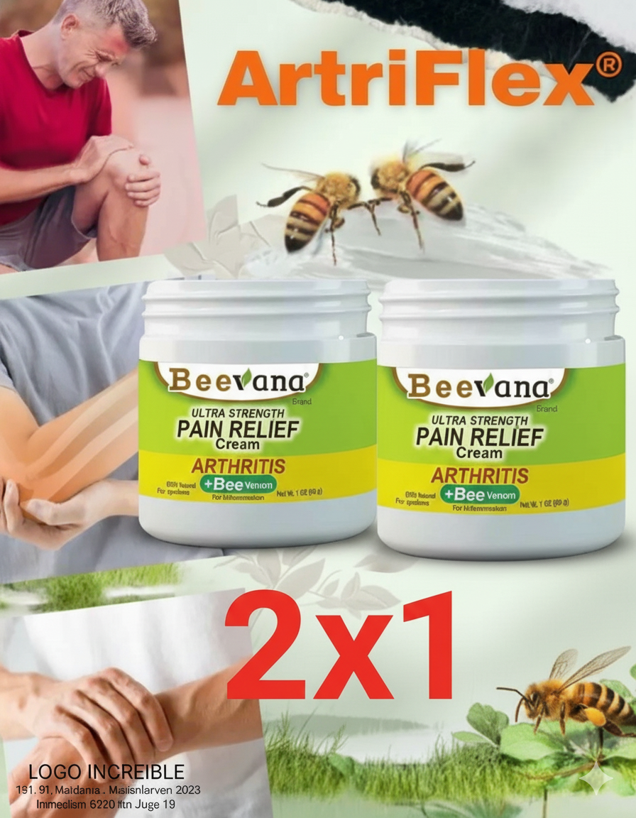 ArtriFlex®- Beevana - Alivia Total - Crema Para dolores y articulaciones