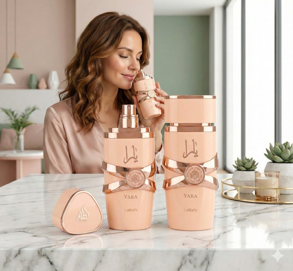 Perfume Arabe Yara Lattafa Rosa 100 ml 🌸 + ENVIO GRATIS 🎁