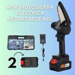 CortaMax™ | Mini Motosierra Eléctrica Portátil 48V | + 1 Batería + Maleta GRATIS